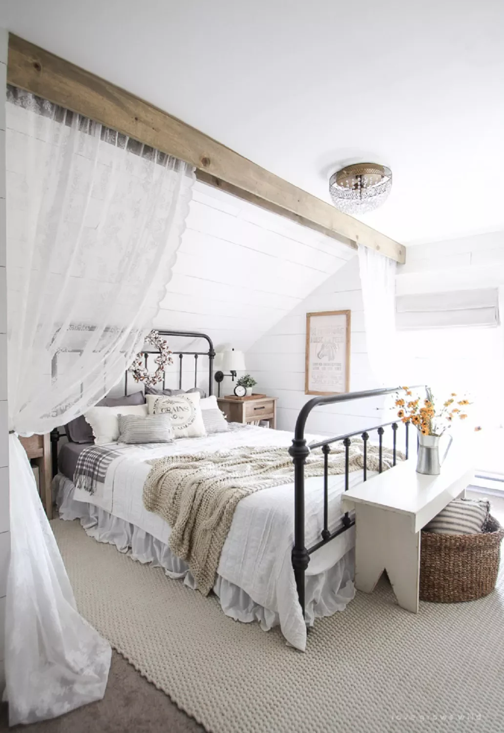 49 Stunning Farmhouse Bedroom Designs That Will Transform Your Space 25 Romantic Touches