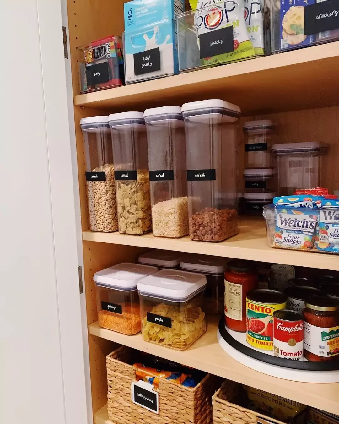 18 Brilliant Canned Food Organization Ideas That Transform Your Kitchen Storage Rotate a Lazy Susan