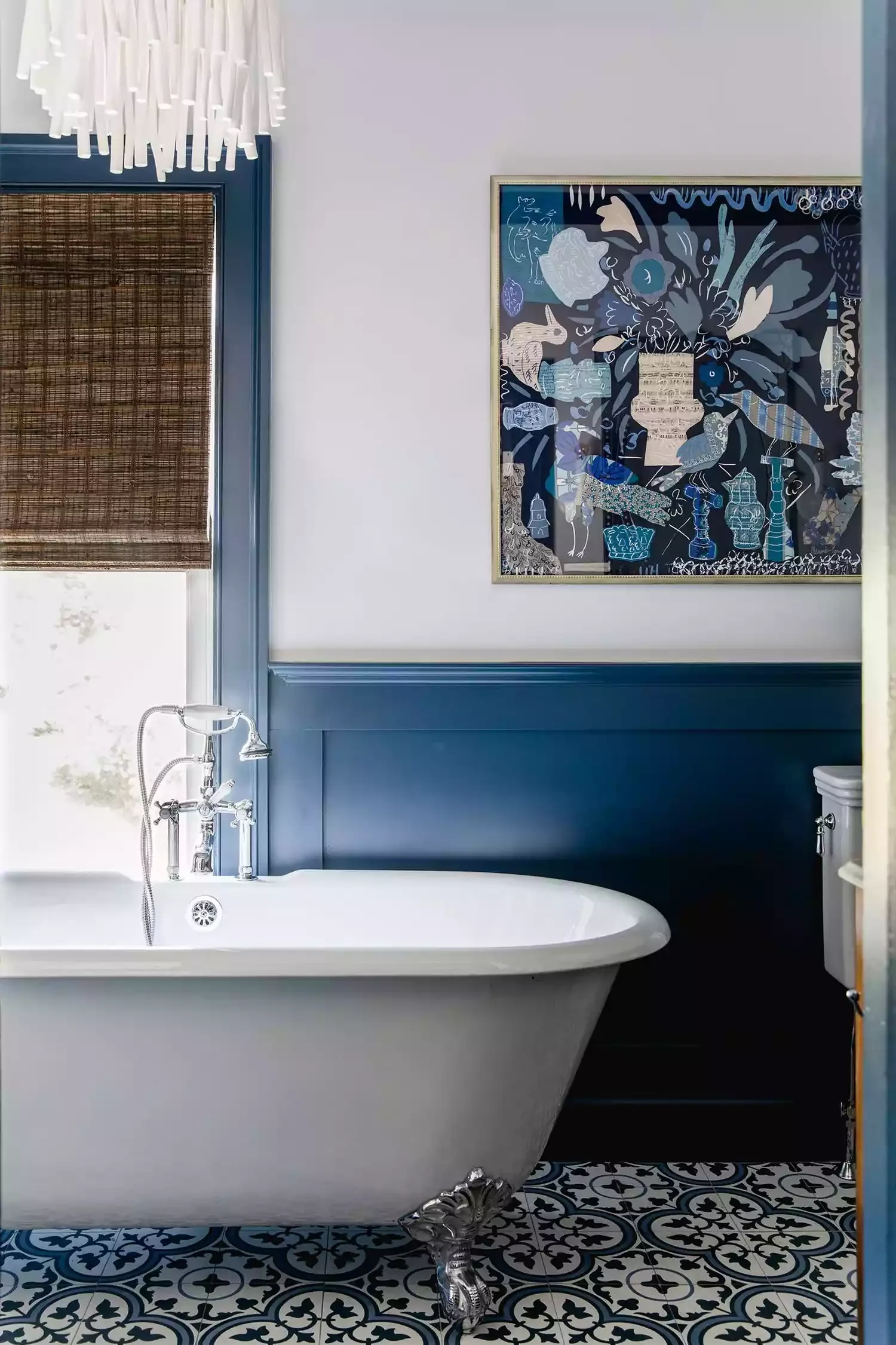 30 Stunning Bathroom Wainscoting Ideas That Transform Any Space 13 Royal Blue Wainscoting