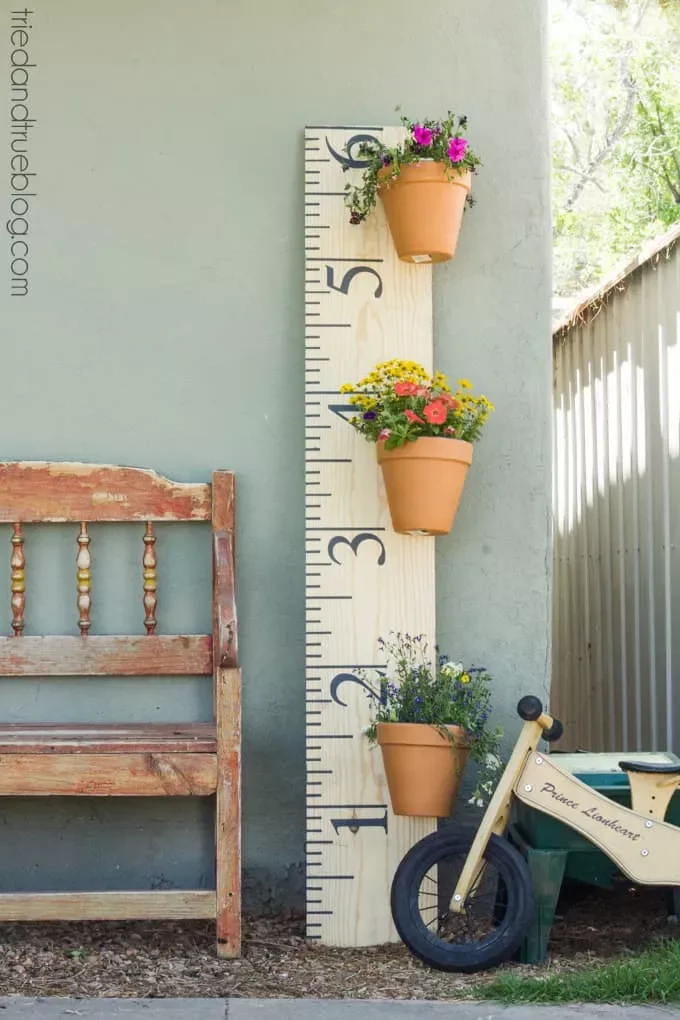 30 Creative DIY Wall Planter Projects to Transform Your Space Ruler Wall Planter