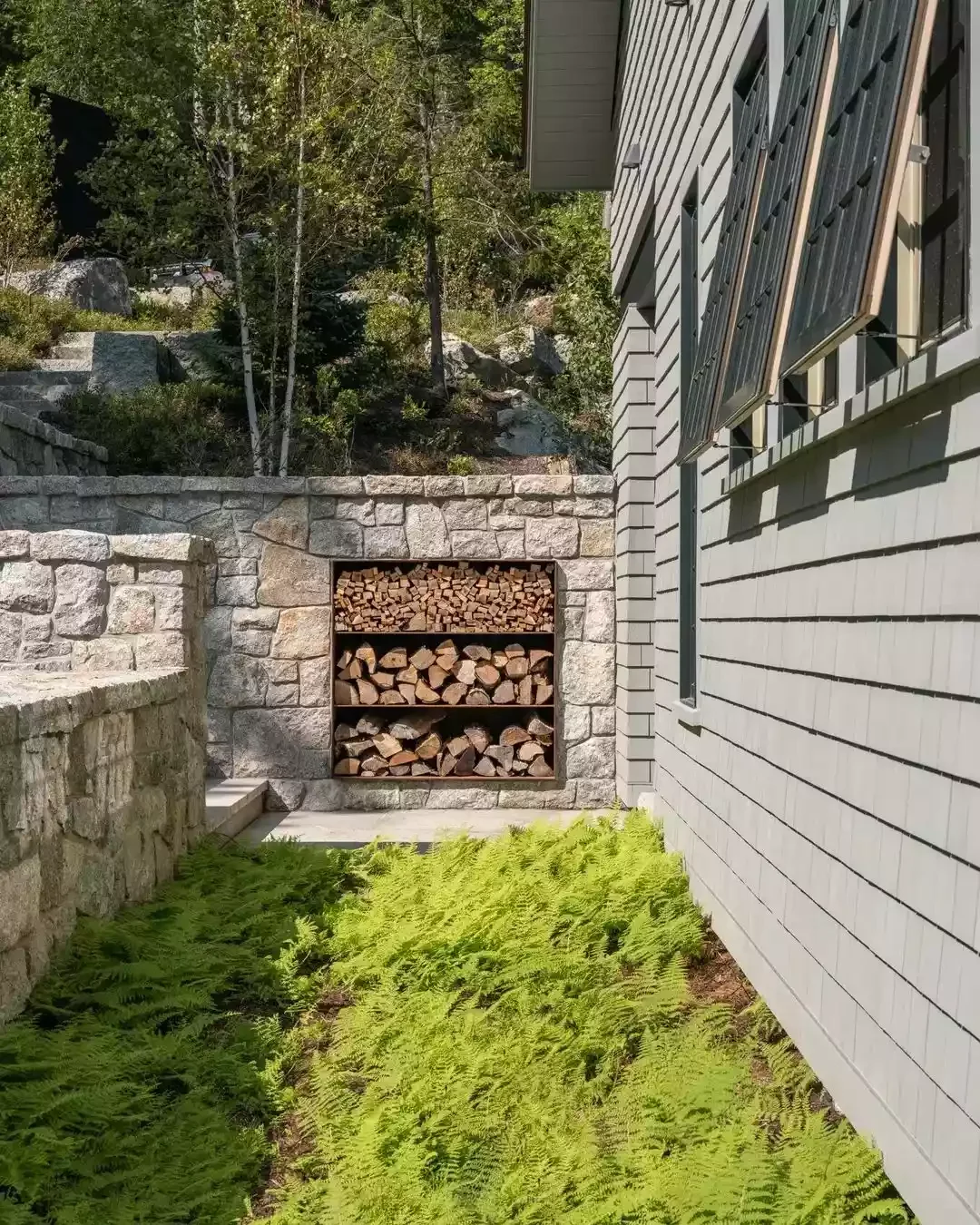 10 Creative Wood Storage Solutions That'll Transform Your Outdoor Space Rustic Built-In Shed
