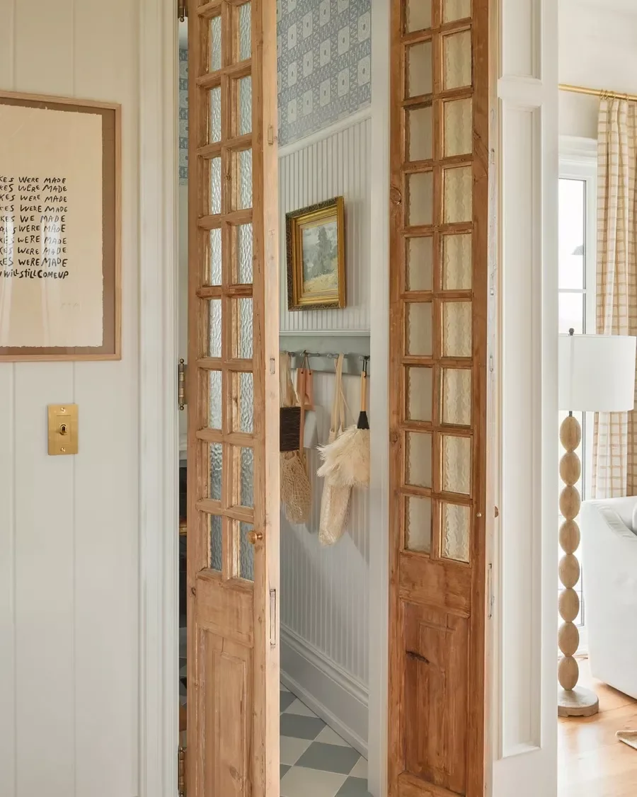29 Pantry Door Ideas That'll Make You Want to Redesign Everything Rustic French Doors