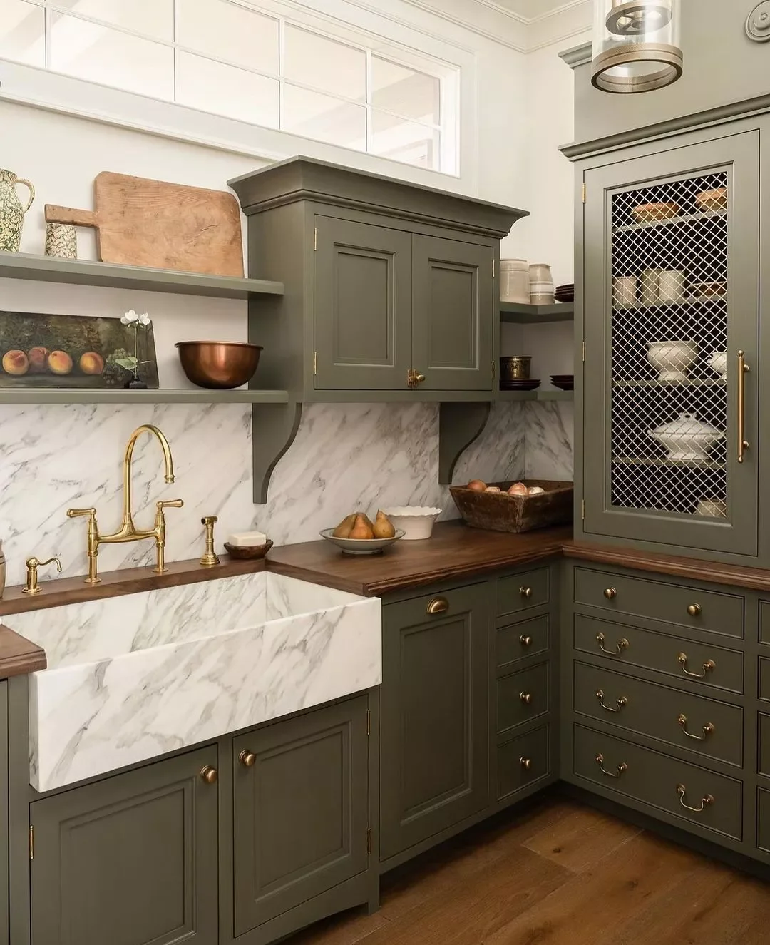 15 Rustic Kitchen Cabinet Ideas That'll Transform Your Cooking Space Rustic Kitchen Cabinets With Modern Mesh
