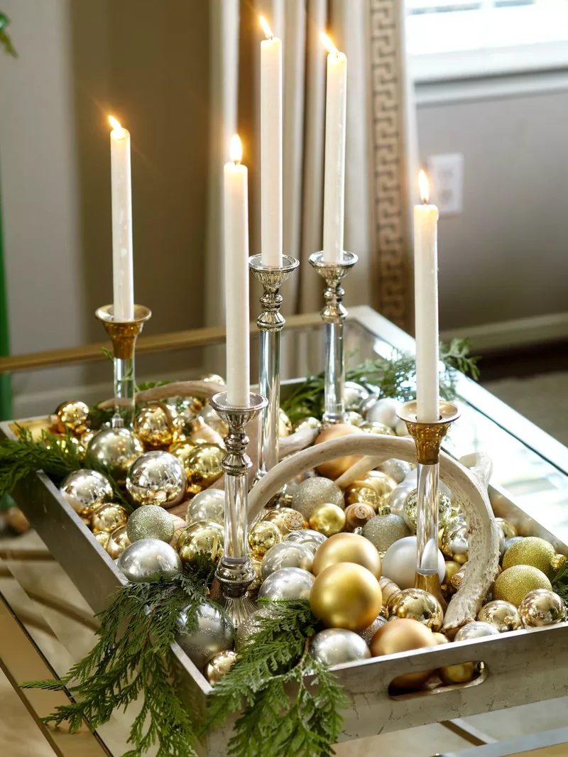 Rustic Luxe Christmas Centerpiece
