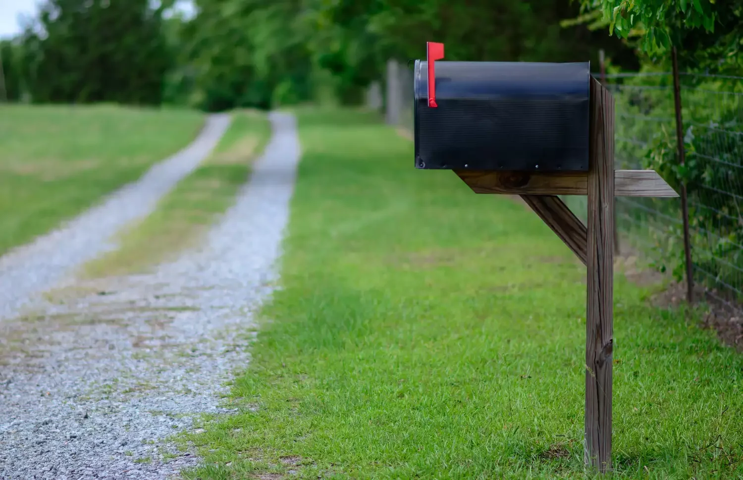 Rustic Mailbox Post