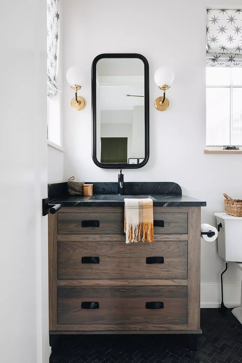 32 Powder Room Design Ideas That Turn Your Small Space Into a Style Statement Rustic Modern Half Bath