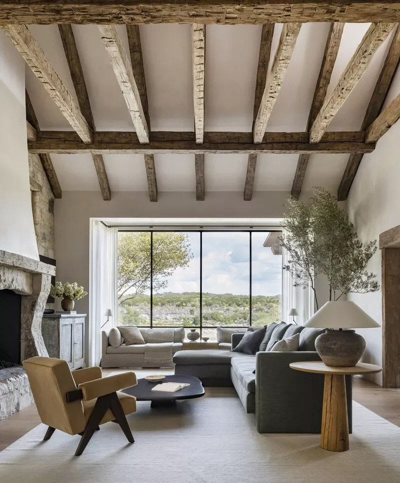 37 Timeless Neutral Living Room Ideas That Create Cozy, Stylish Spaces 4 Rustic Neutral Living Room