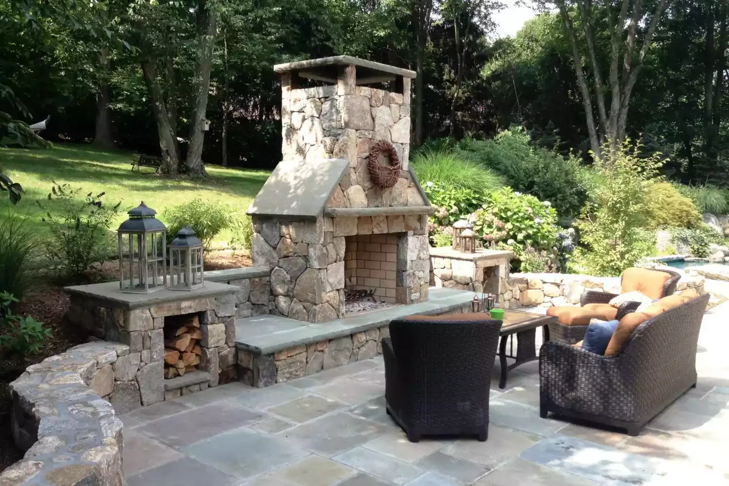 32 Stunning Outdoor Fireplace Ideas to Transform Your Backyard 8 Rustic Outdoor Fireplace
