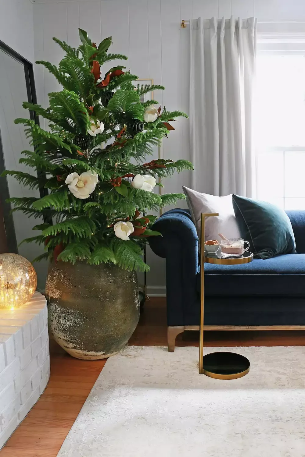 60 Stunning Christmas Tree Ideas to Transform Your Home This Holiday Season 49 Rustic Tree Planter