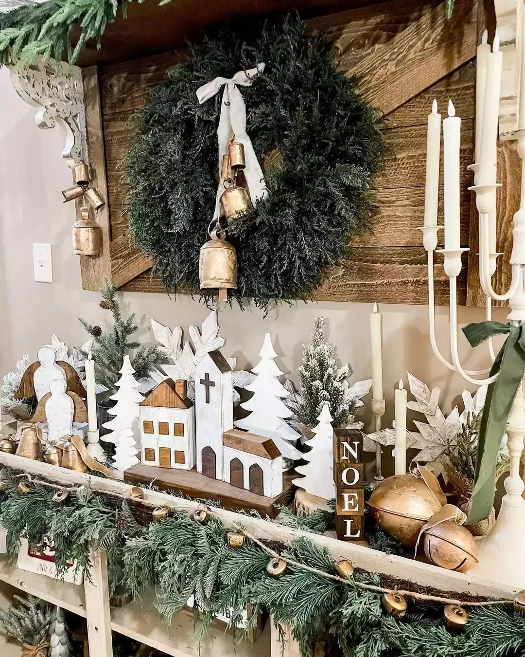20 Magical Christmas Village Display Ideas That Will Transform Your Home Into a Winter Wonderland 3 Rustic Village