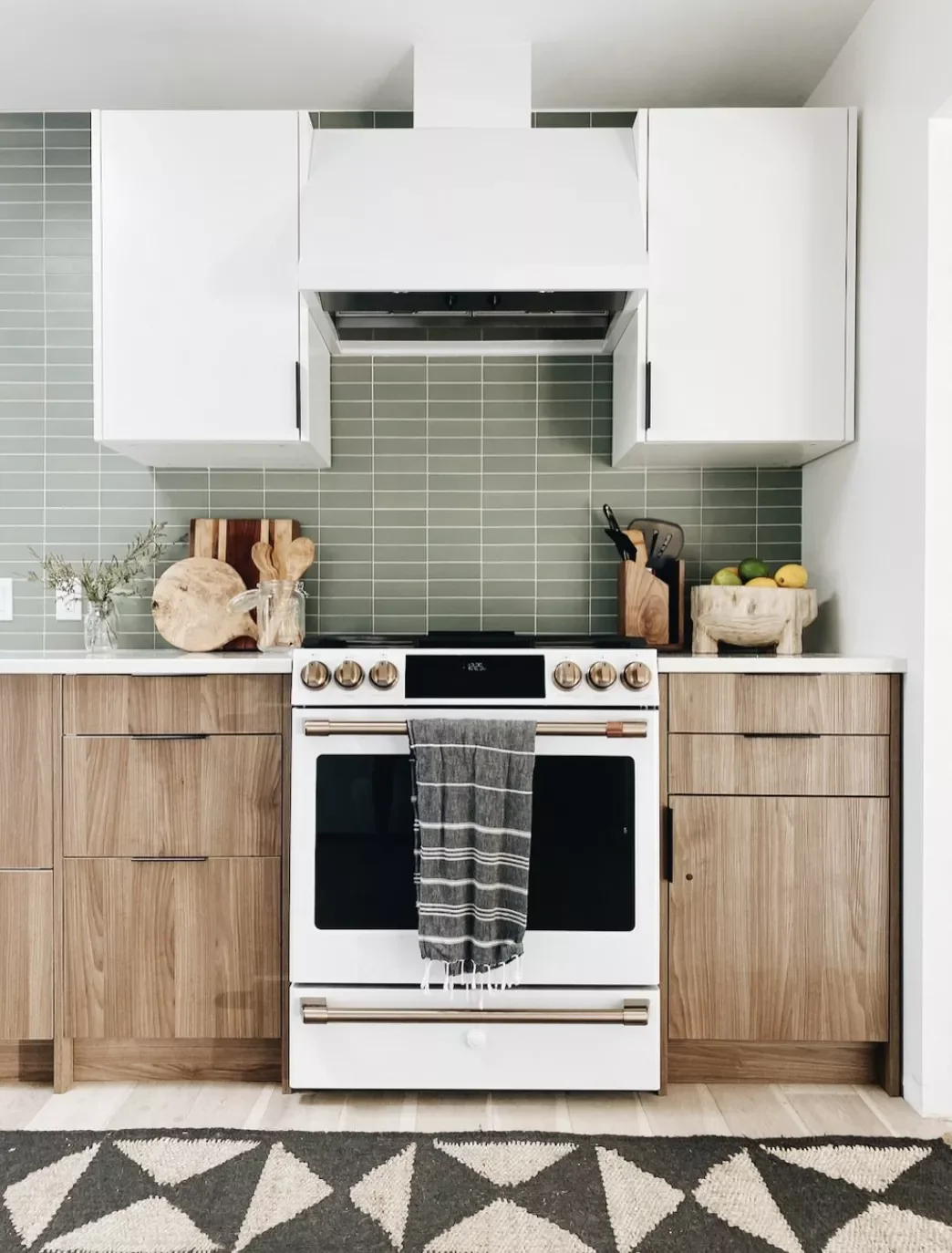 39 Modern Kitchen Design Ideas That Transform Your Home Sage Green and Wood Kitchen