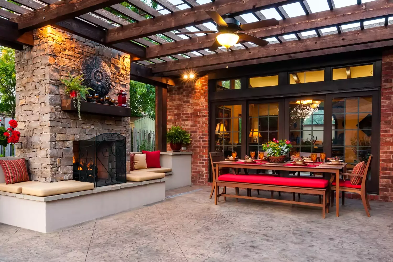 26 Stunning Stone Patio Designs Perfect for Every Outdoor Space 21 Salt and Pepper Concrete Stone Patio