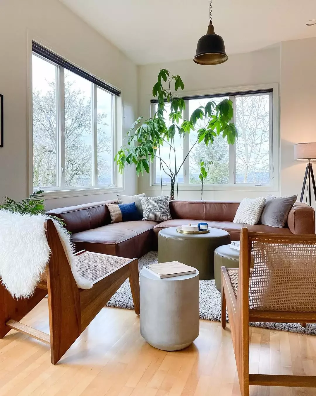 30 Stunning Dark Brown Sofa Living Room Ideas You'll Love 16 Say Hello to a Low Profile