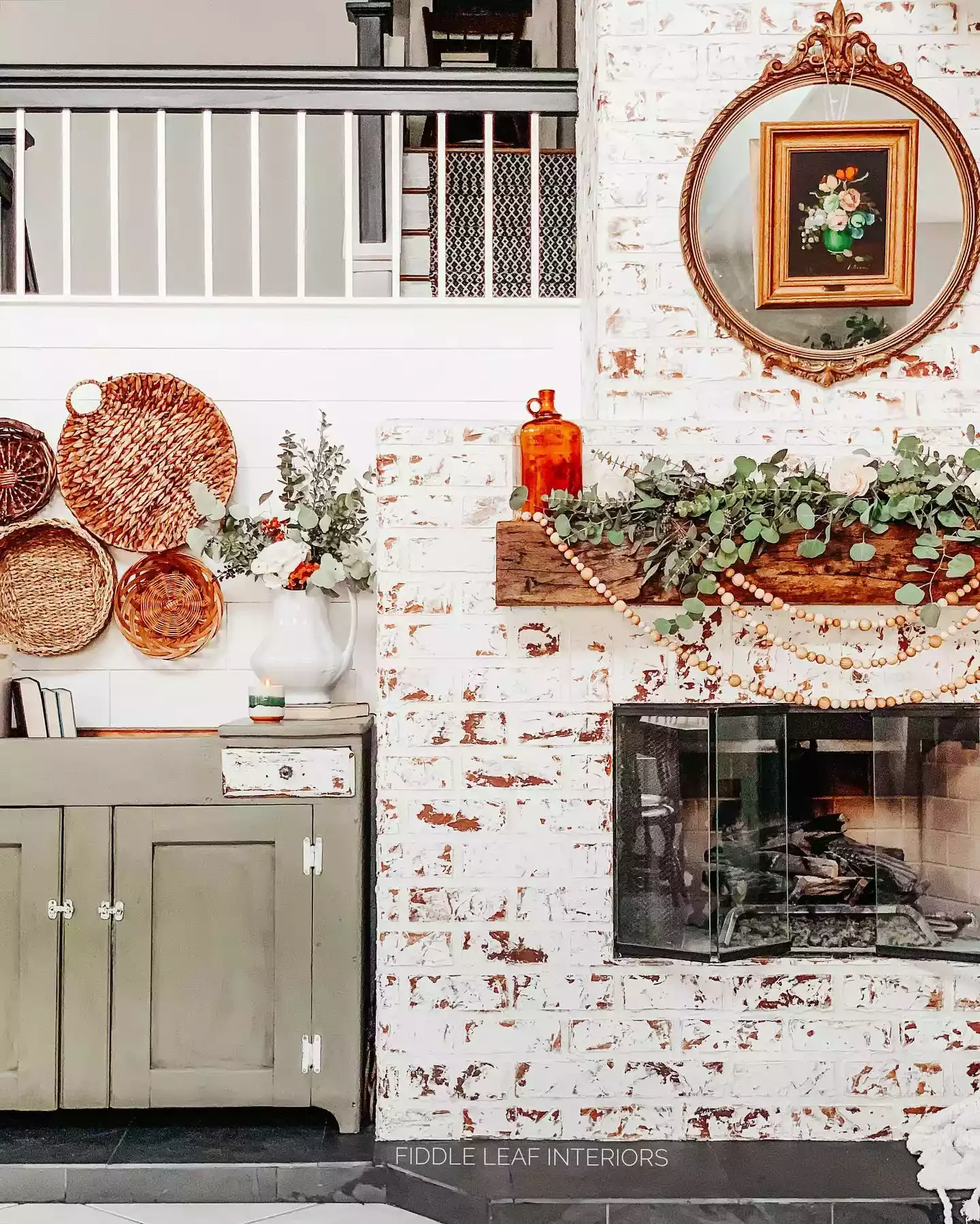 33 Cozy Farmhouse Fireplace Styling Ideas That Transform Your Living Space 5 Say Yes to Beads