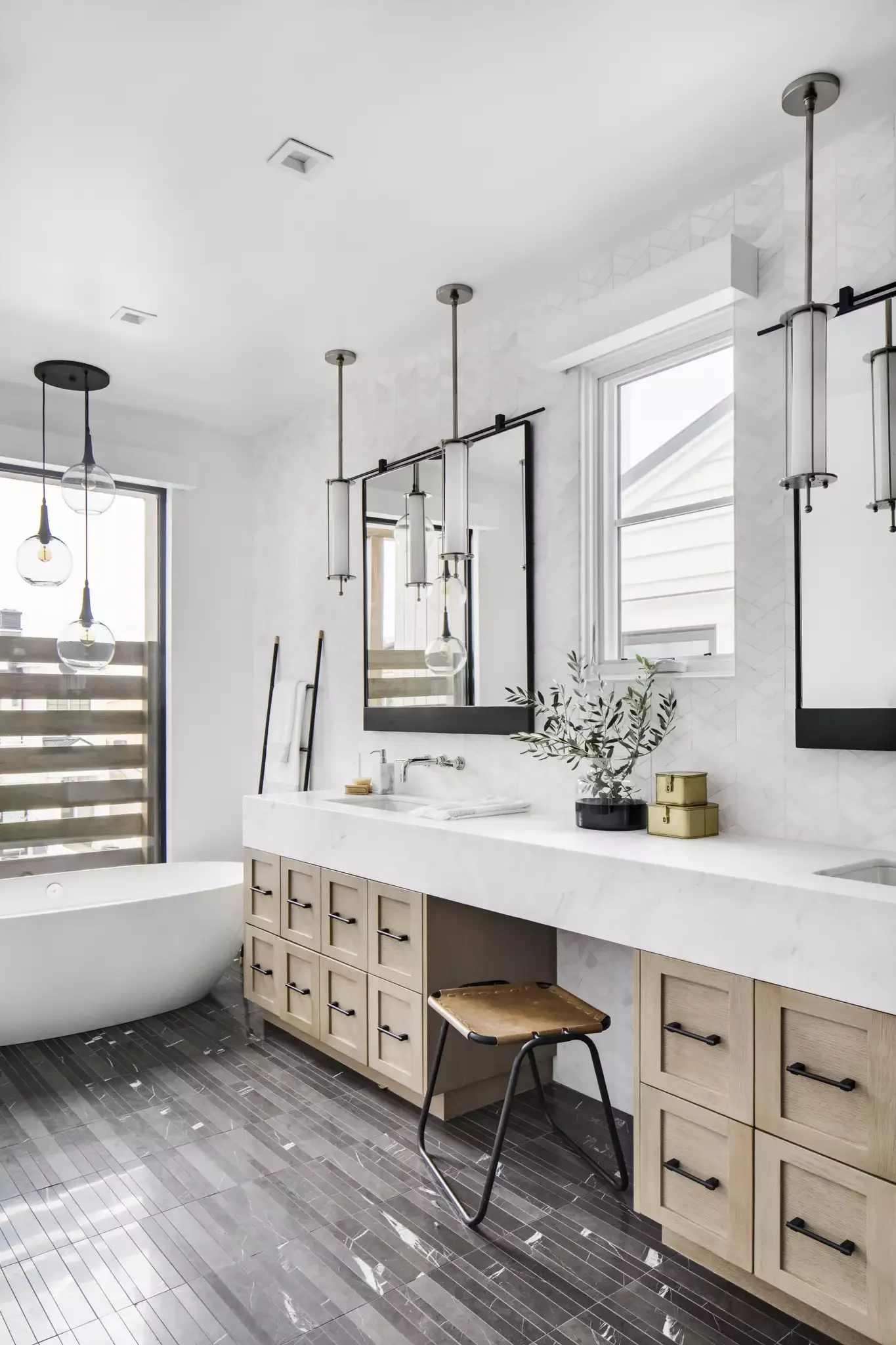 25 Stunning Double Vanity Ideas That Will Transform Your Bathroom 22 Say Yes to Squares