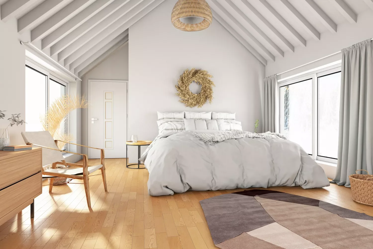 20 Breathtaking Attic Transformations That'll Inspire Your Next Project 3 Scandinavian Bedroom