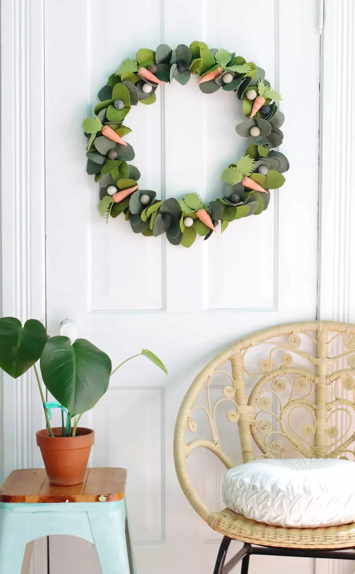 47 Fresh Spring Decorating Ideas to Welcome the New Season 34 Seasonal Veg Wreath