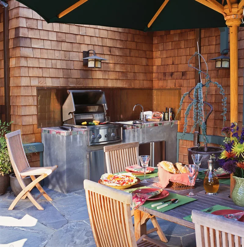 32 Stunning Outdoor Kitchen Ideas Perfect for Entertaining 7 Secondary Outdoor Kitchen