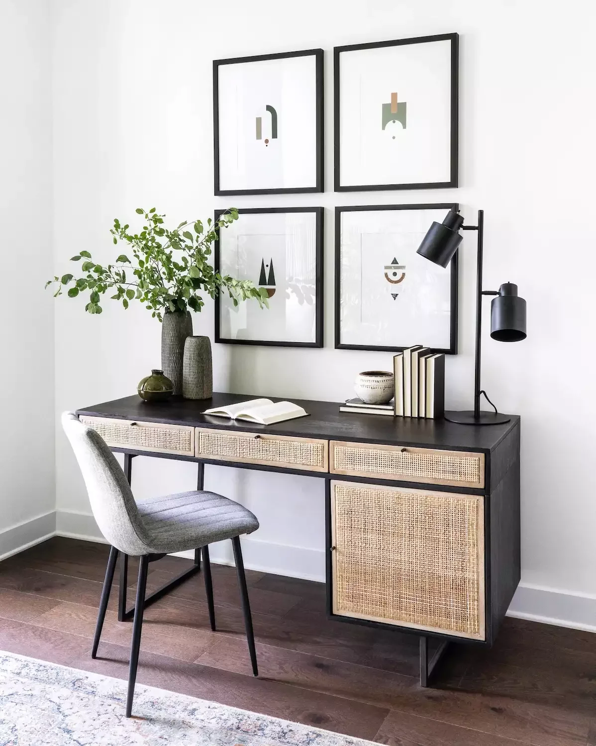 67 Stylish Modern Home Office Ideas That Make Working From Home a Joy Select a Neutral Palette