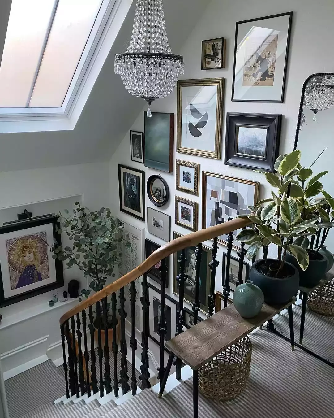 24 Creative Staircase Landing Decorating Ideas to Transform Your Space 3 Select a Piece That Complements Your Aesthetic