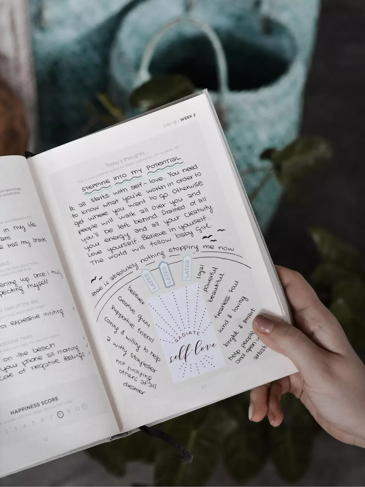 20 Creative Bullet Journal Ideas to Transform Your Home Organization Self-Love Spread