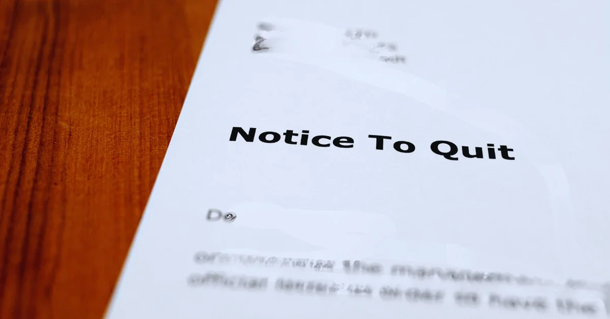 Sending A Notice To Quit