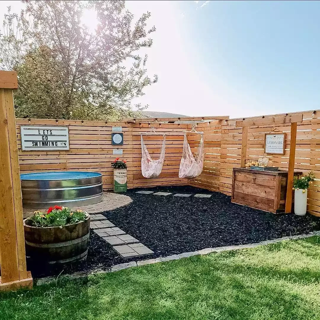 33 Creative Stock Tank Pool Ideas to Transform Your Backyard 23 Serve Up Personal Touches