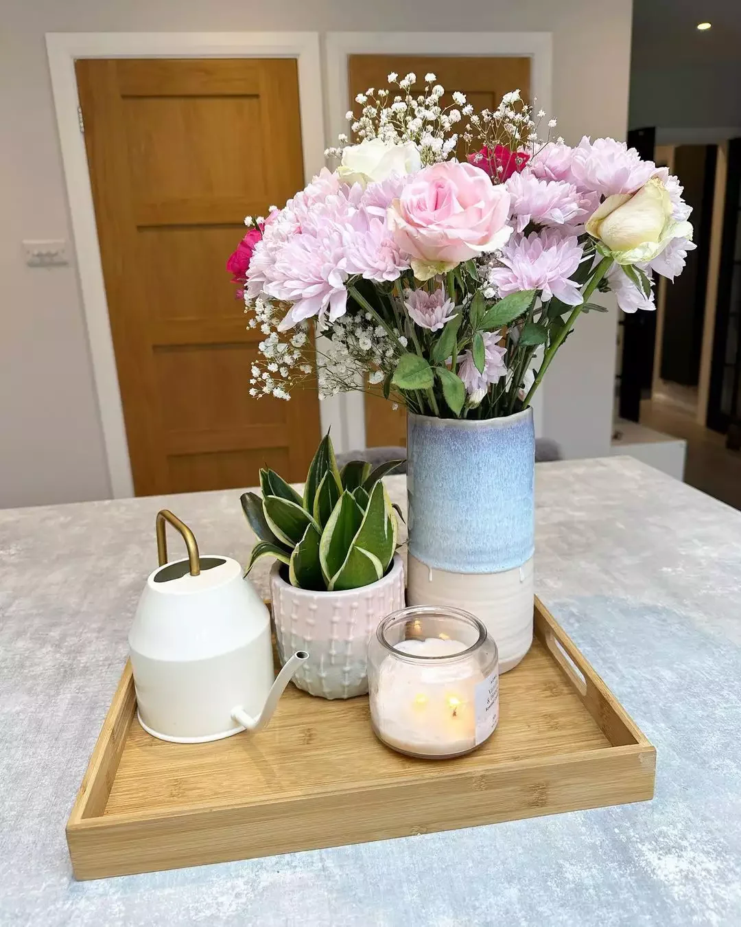 23 Stunning Kitchen Island Styling Ideas That Will Transform Your Space Serving Tray