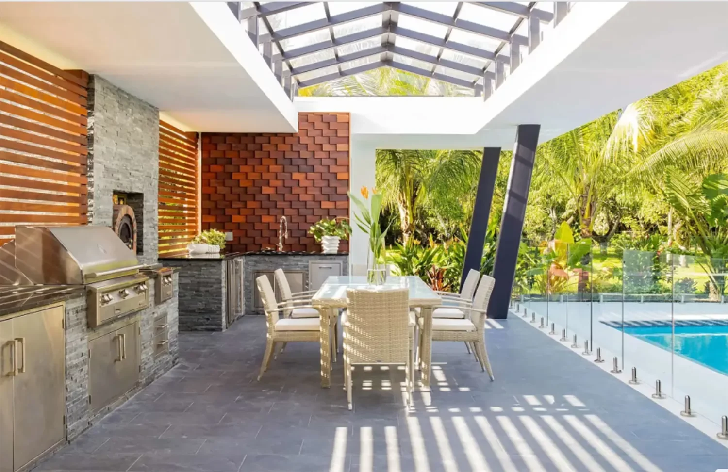 38 Stunning Pool Deck Designs for Your In-Ground and Above-Ground Swimming Pool 20 Set It in Stone