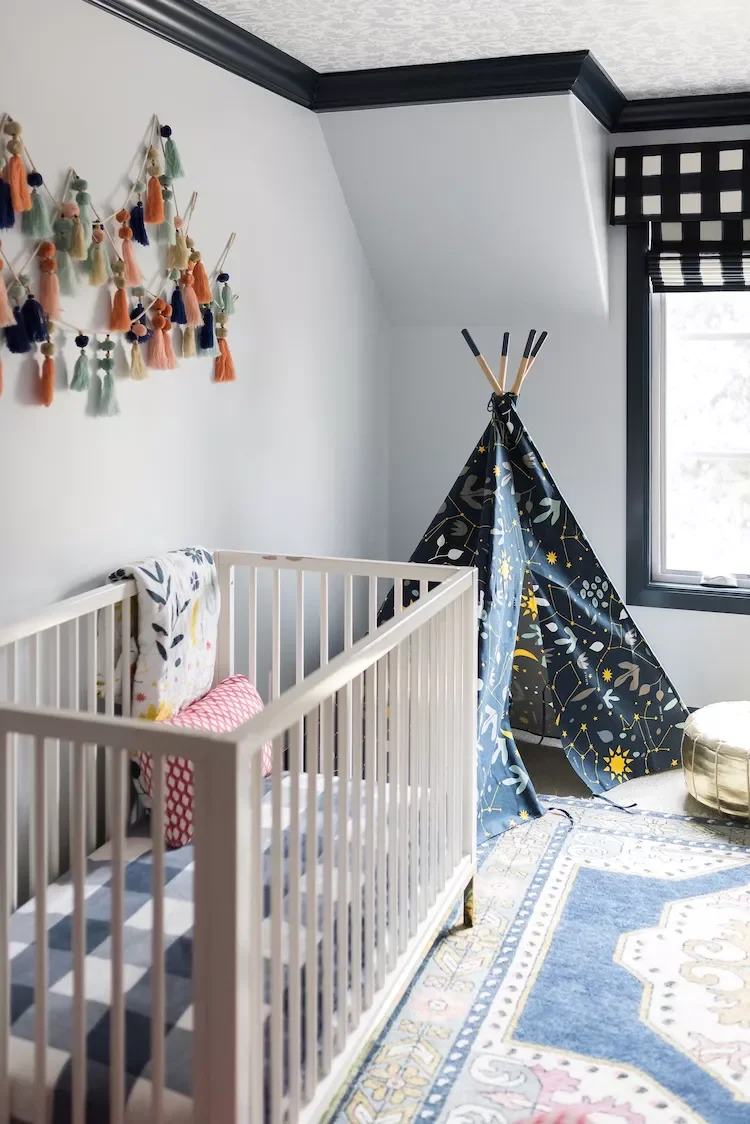 46 Nursery Design Ideas to Create Your Dream Baby Room 31 Set Up a Play Tent