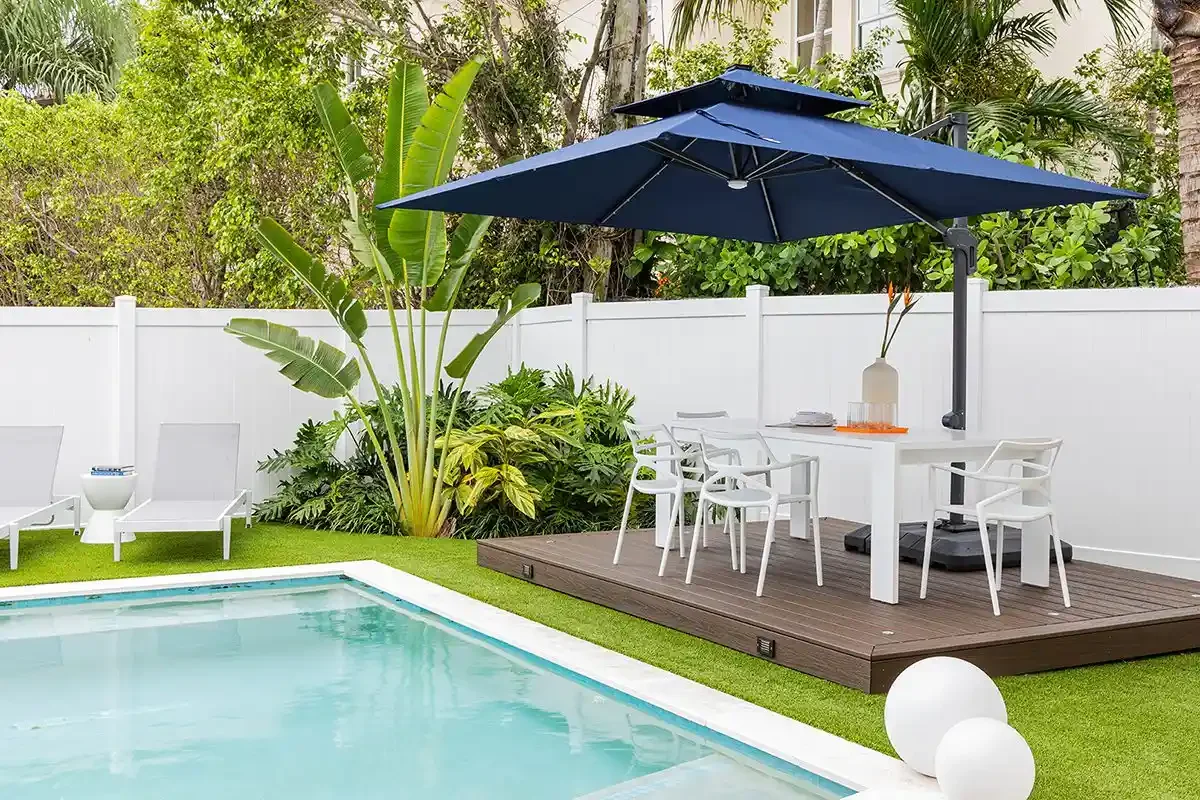 15 Outdoor Room Ideas That Transform Your Backyard Space Set Up a Shaded Dining Area