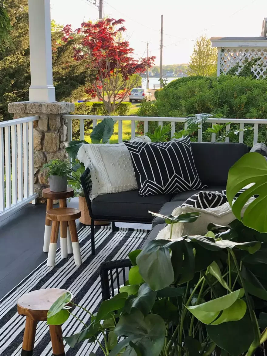 47 Stunning Small Front Porch Ideas That Transform Your Home's Curb Appeal 41 Set Up an Outdoor Sofa