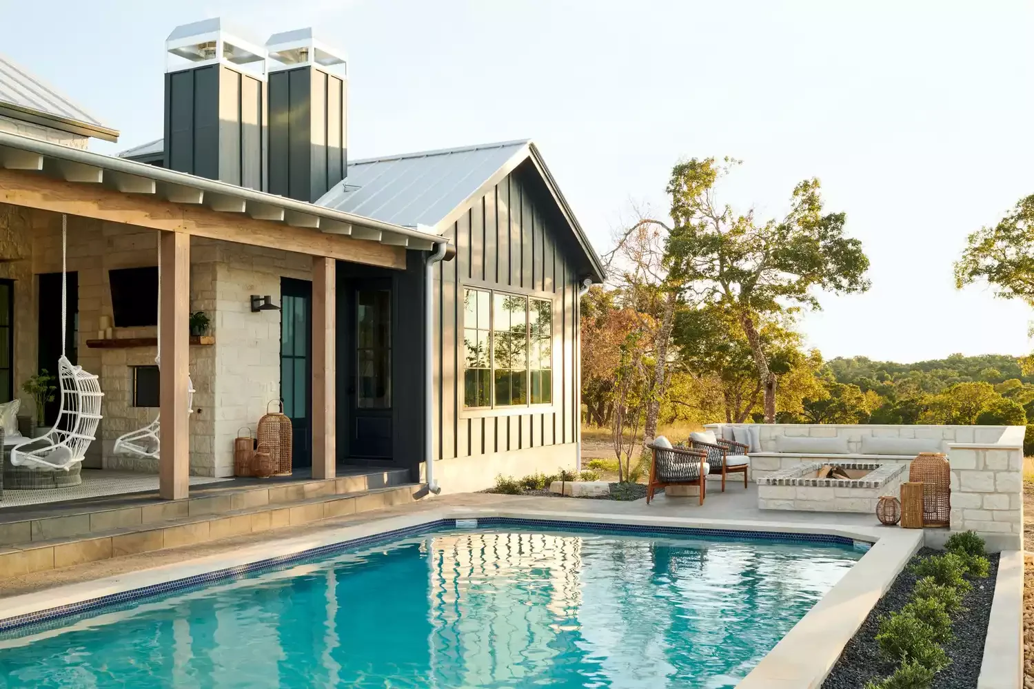 20 Stunning Grass-Free Backyard Designs That Create Lush Outdoor Retreats 15 Set Up the Ultimate Outdoor Lounge Space
