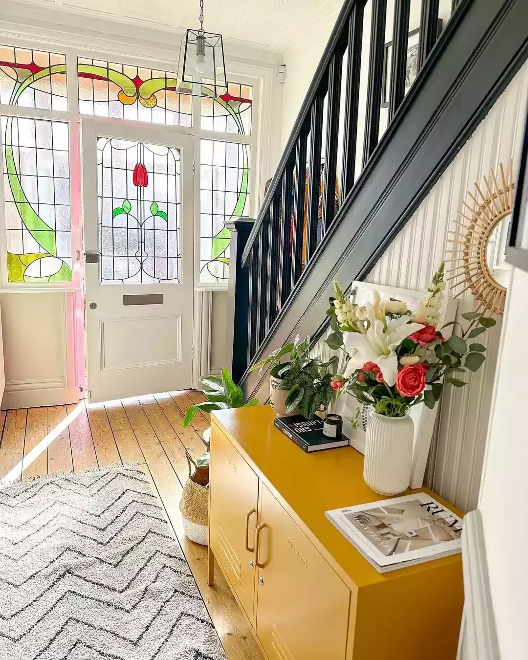 15 Beautiful Stained Glass Window Ideas to Transform Every Room in Your Home 11 Set the Tone
