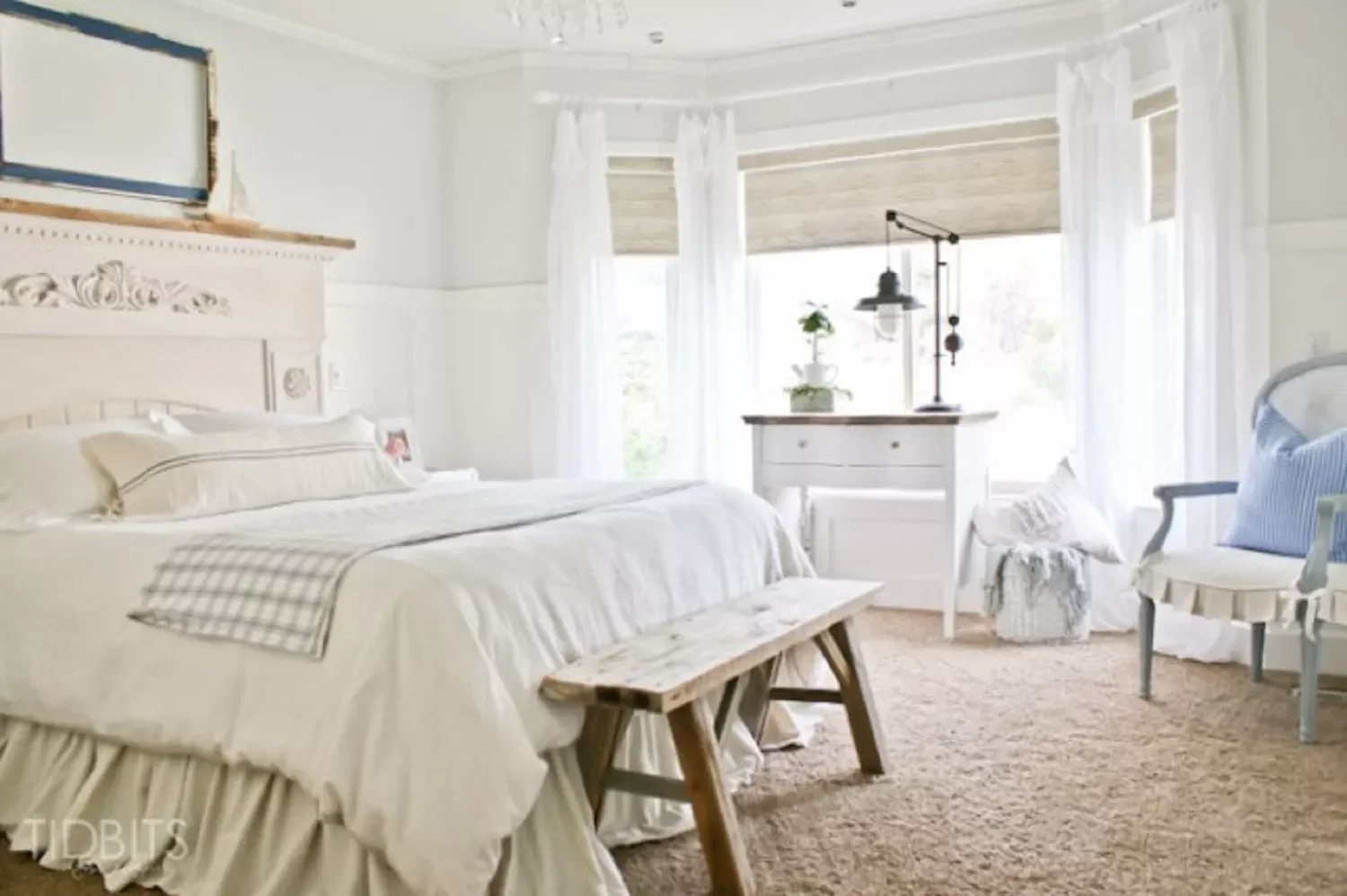 49 Stunning Farmhouse Bedroom Designs That Will Transform Your Space 44 Shades of White