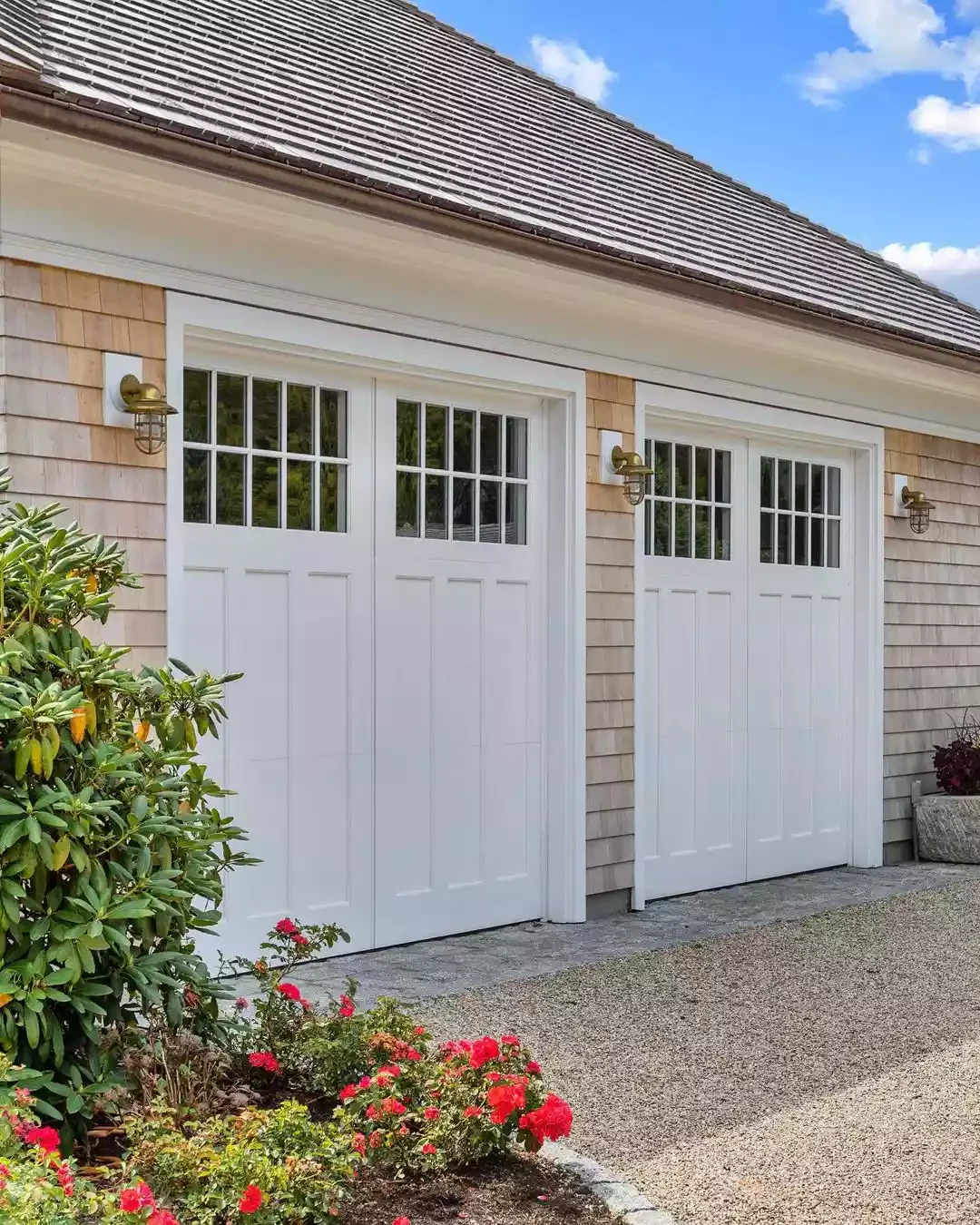 52 Stunning Garage Door Ideas That Will Transform Your Home's Curb Appeal Shaker-Style Garage Doors