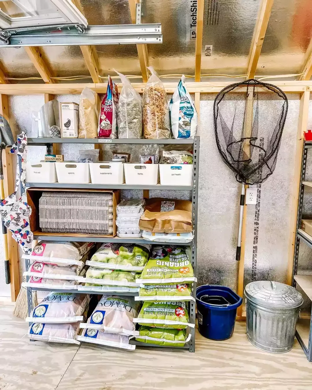 25 Smart Shed Storage Solutions to Transform Your Space Shed Shelves With Plastic Bins