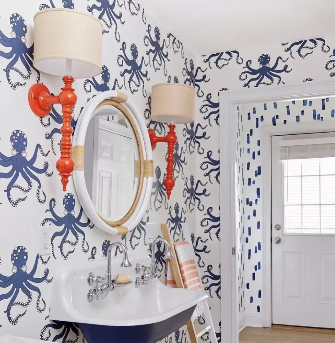 30 Beach-Inspired Bathroom Ideas That Bring Coastal Vibes Home 14 Shine Bright With Coral