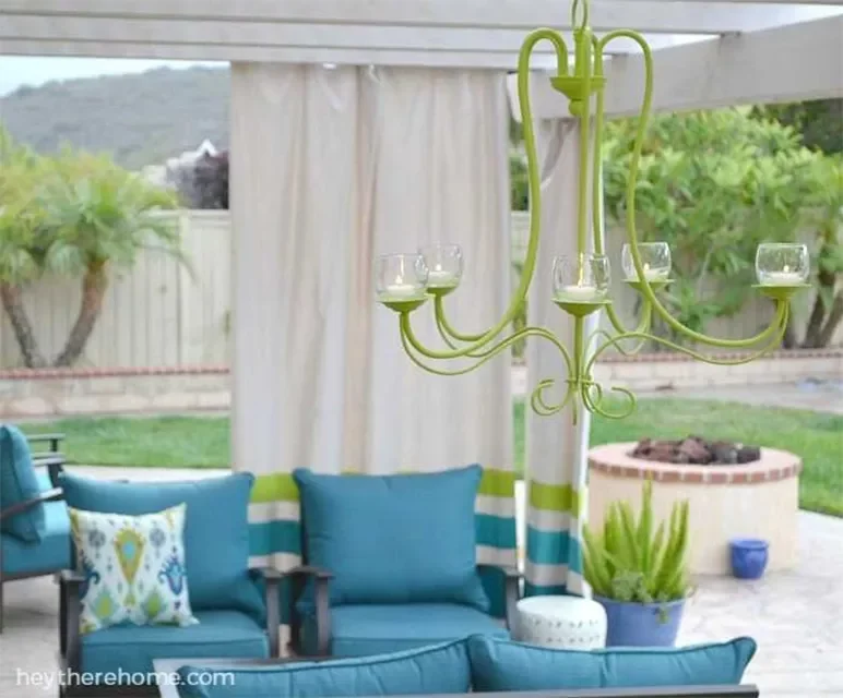 36 Simple Patio DIY Projects to Transform Your Outdoor Space 34 Shine an Outdoor Chandelier