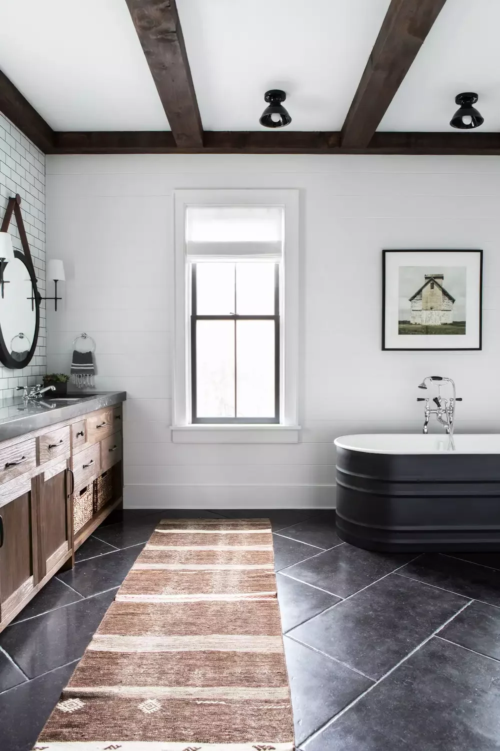 39 Stunning Shiplap Bathroom Design Ideas: From Farmhouse Charm to Modern Elegance 33 Shiplap and Subway Tile
