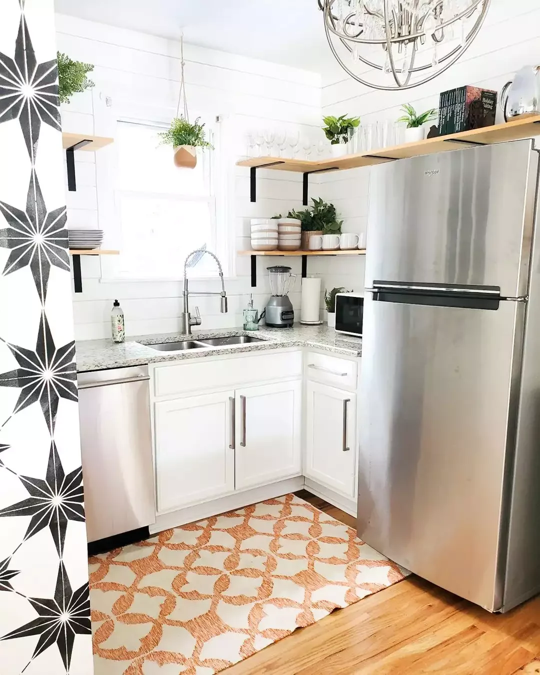 37 Stunning Backsplash Ideas That Make White Cabinets and Granite Countertops Shine Shiplap