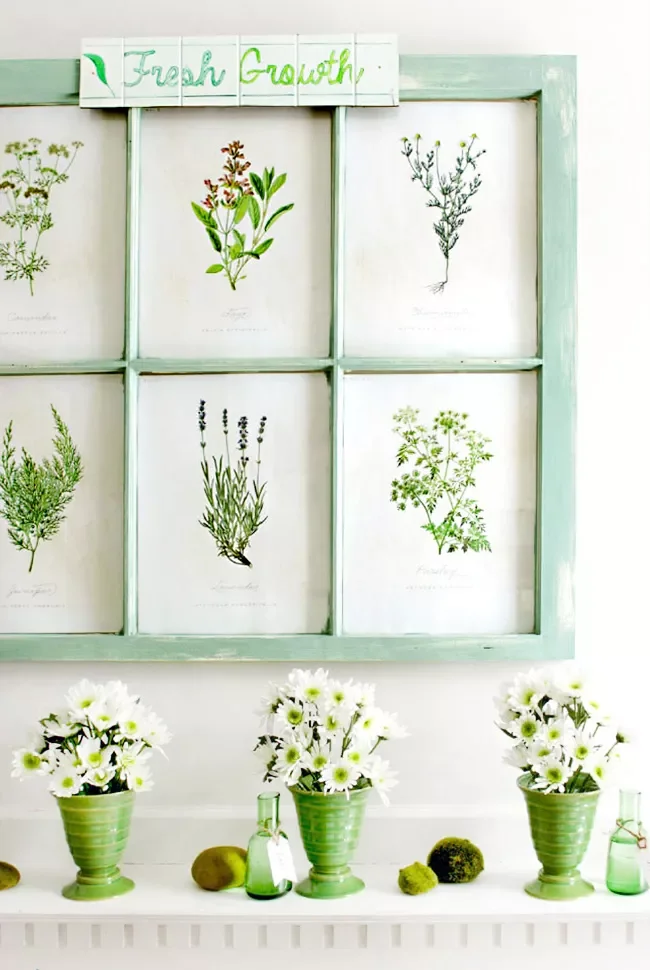 38 Vintage Window Frame Ideas That Transform Any Space 34 Show Off Some Favorite Prints