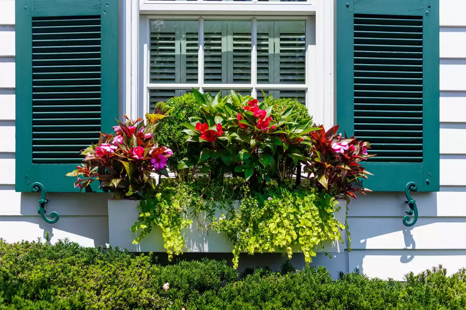 23 Budget-Friendly Front Yard Makeover Ideas That Will Wow Your Neighbors Show Off Your Flowers in Window Boxes