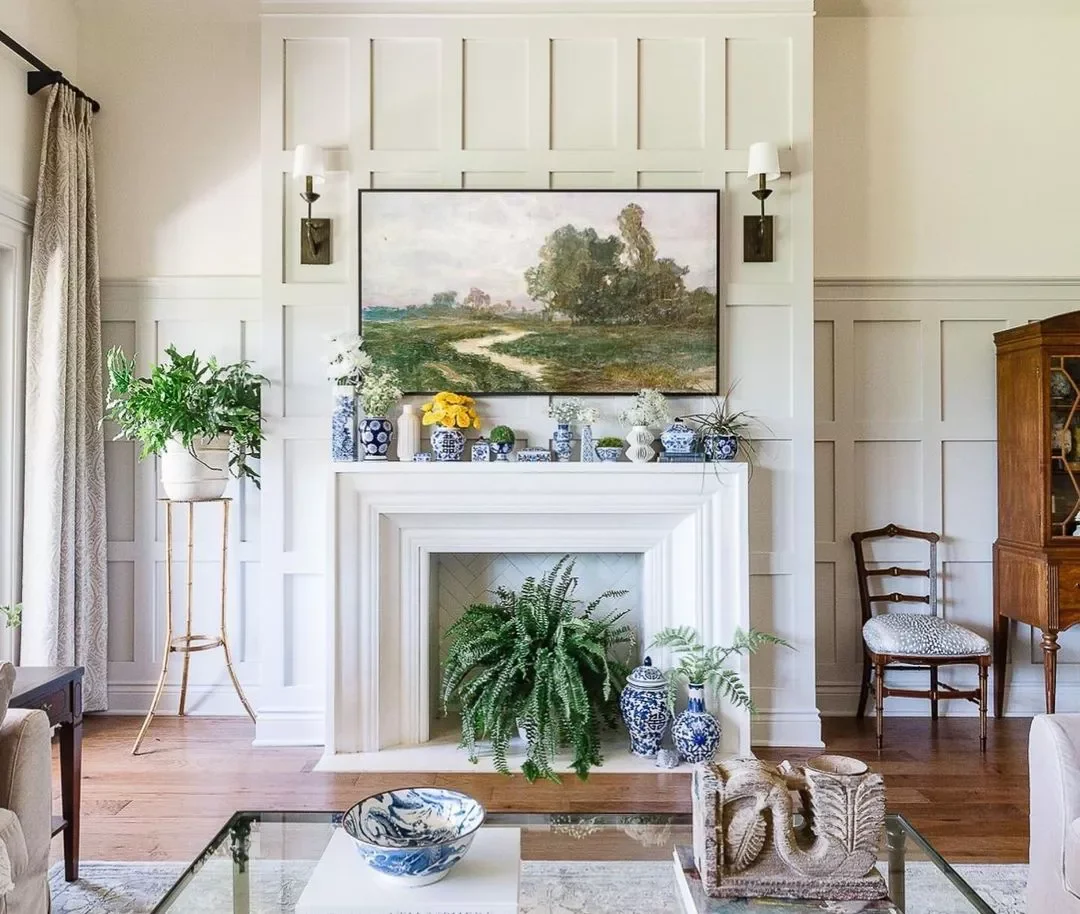 25 Creative Faux Fireplace Ideas to Transform Any Room 8 Showcase Some Plants