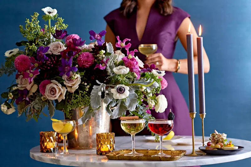 Showstopping Blooms Christmas Centerpiece