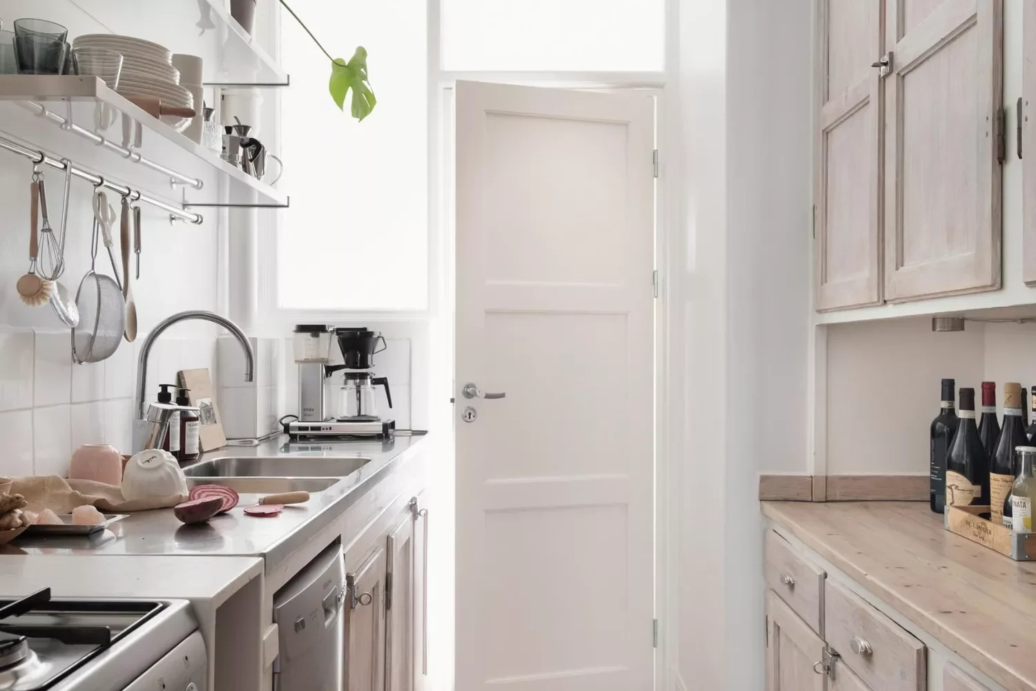 46 Galley Kitchen Design Ideas That Maximize Style and Function 20 Shut the Door