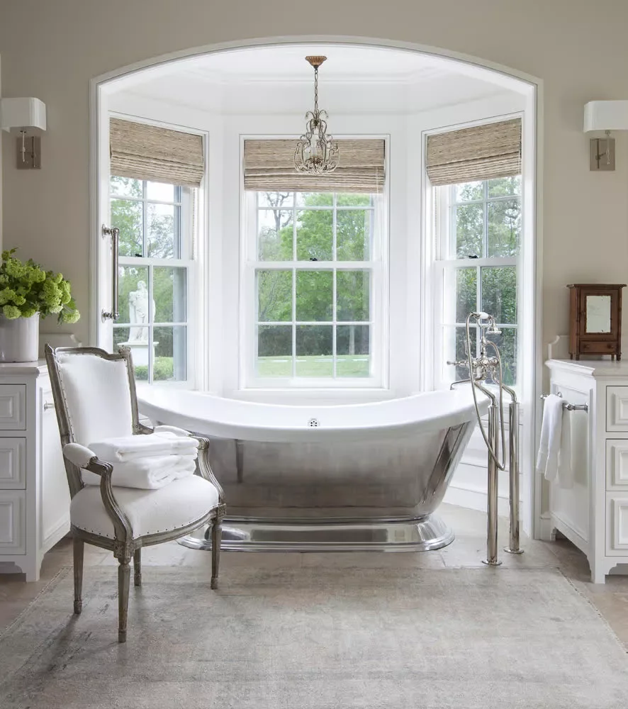 45 Sophisticated Bathroom Designs That Transform Your Home Into a Luxury Retreat 31 Silver Accents