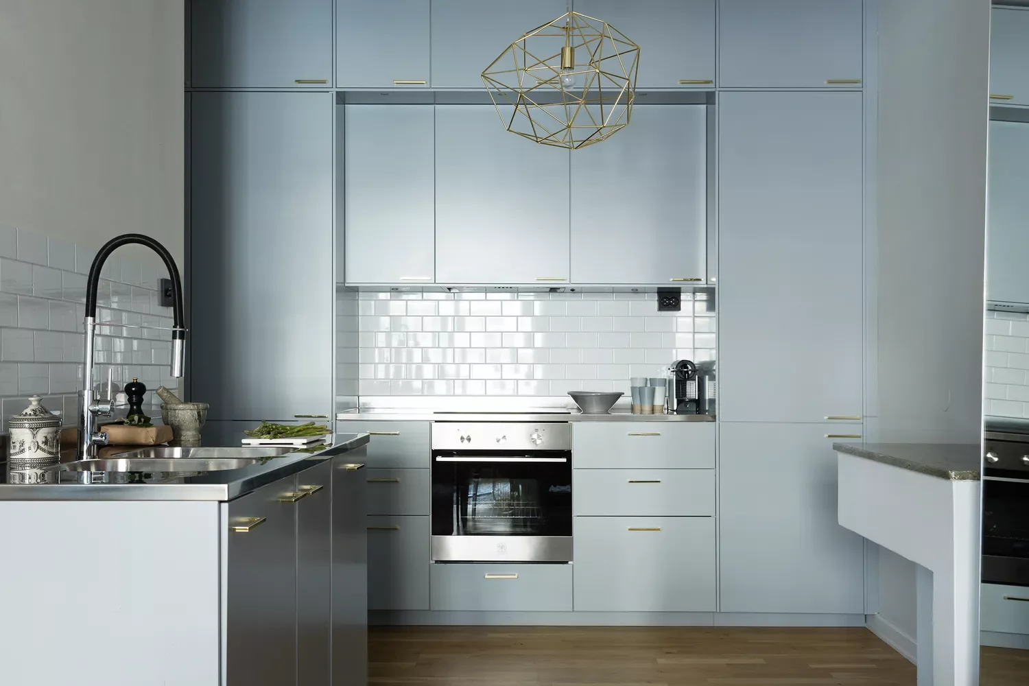 32 Stunning Blue Kitchen Design Ideas That Will Transform Your Space Silver Blue Kitchen Cabinets
