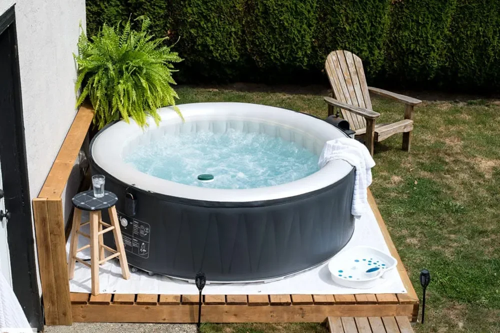 30 Stunning Hot Tub Deck Designs to Create Your Dream Backyard Retreat 2 Simple DIY Hot Tub Deck