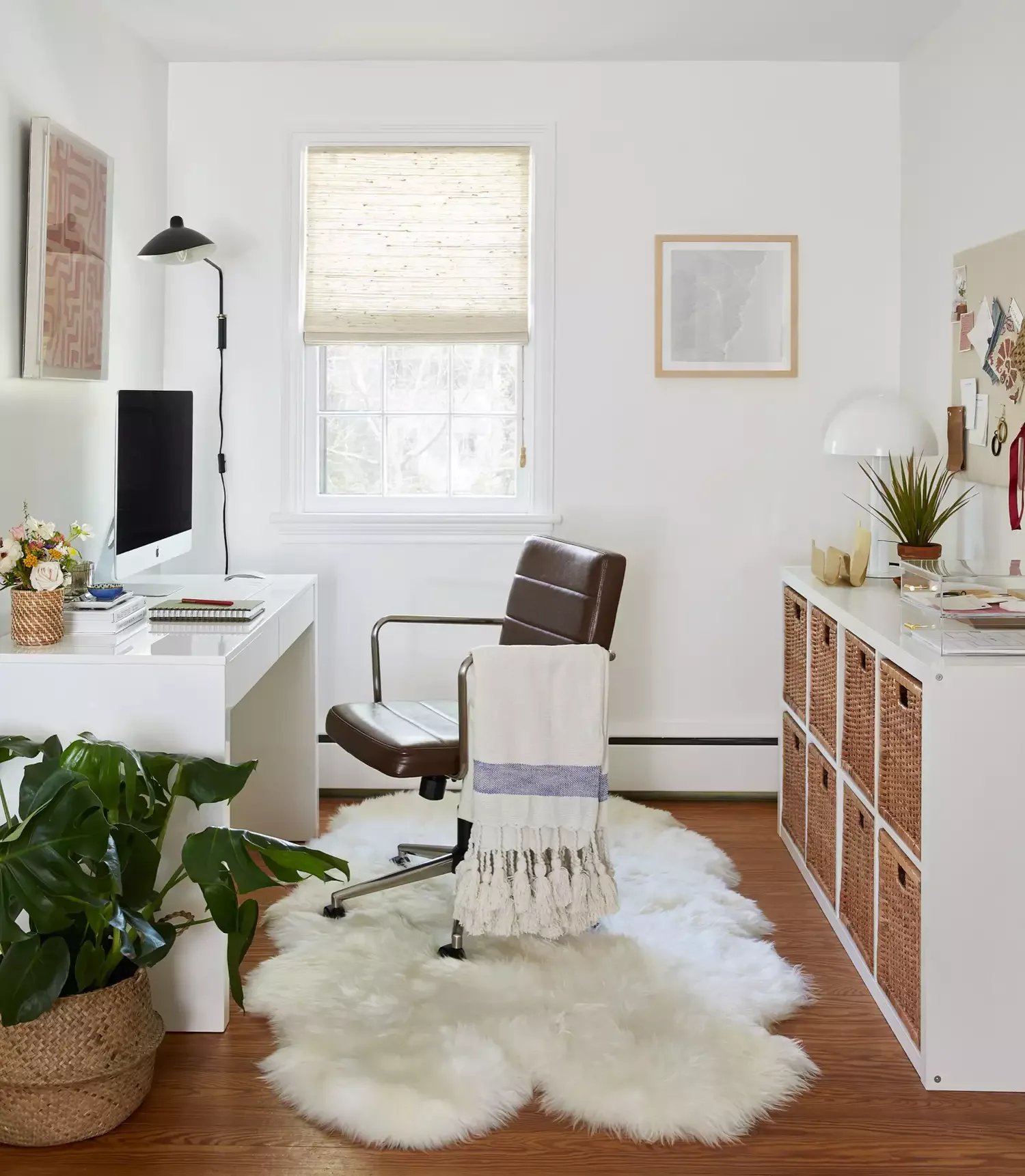 30 Stunning Home Office Rug Ideas to Transform Your Work-From-Home Space Sink Into Sheepskin